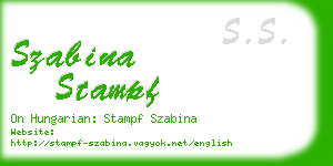 szabina stampf business card